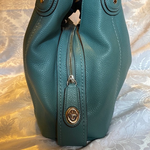 Coach Eddie shoulder bag in blue/green - Picture 4 of 9